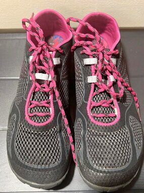Merrell Pace Glove 2 Barefoot Trail Running Shoes Black Pink Size 8.5